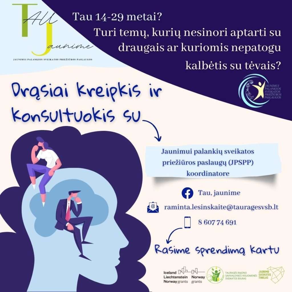 JPSPP koordinatorės konsultacijų skelbimas
