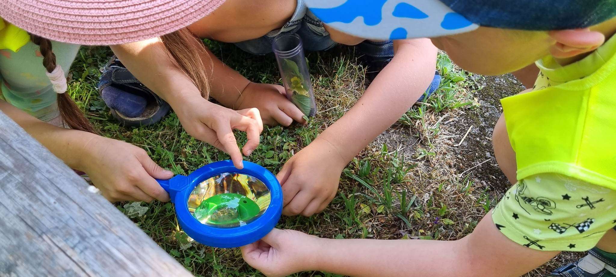 Vaikų vasaros stovyklos edukacijų akimirka