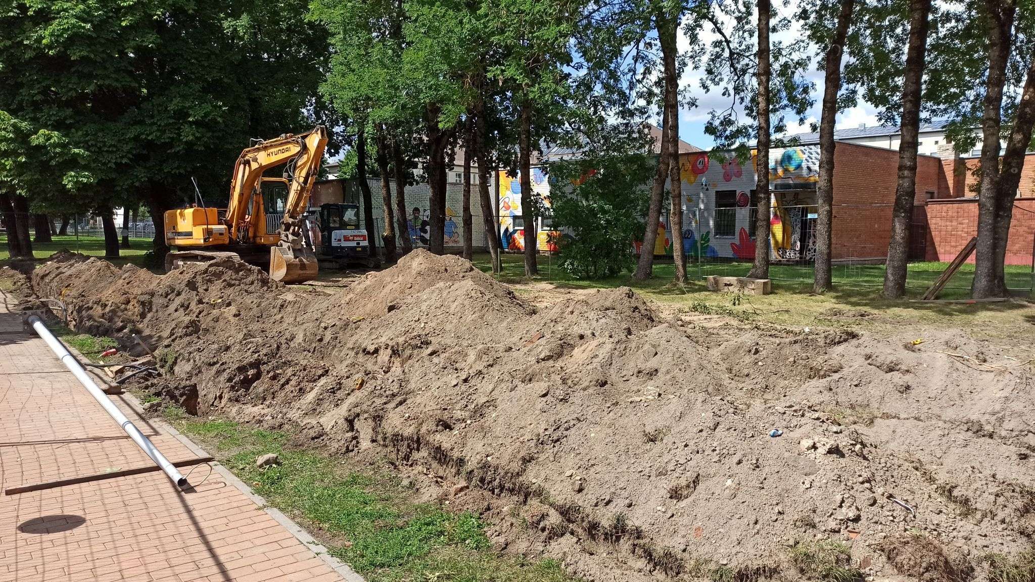 Vaikų žaidimo aikštelės atnaujinimo darbai