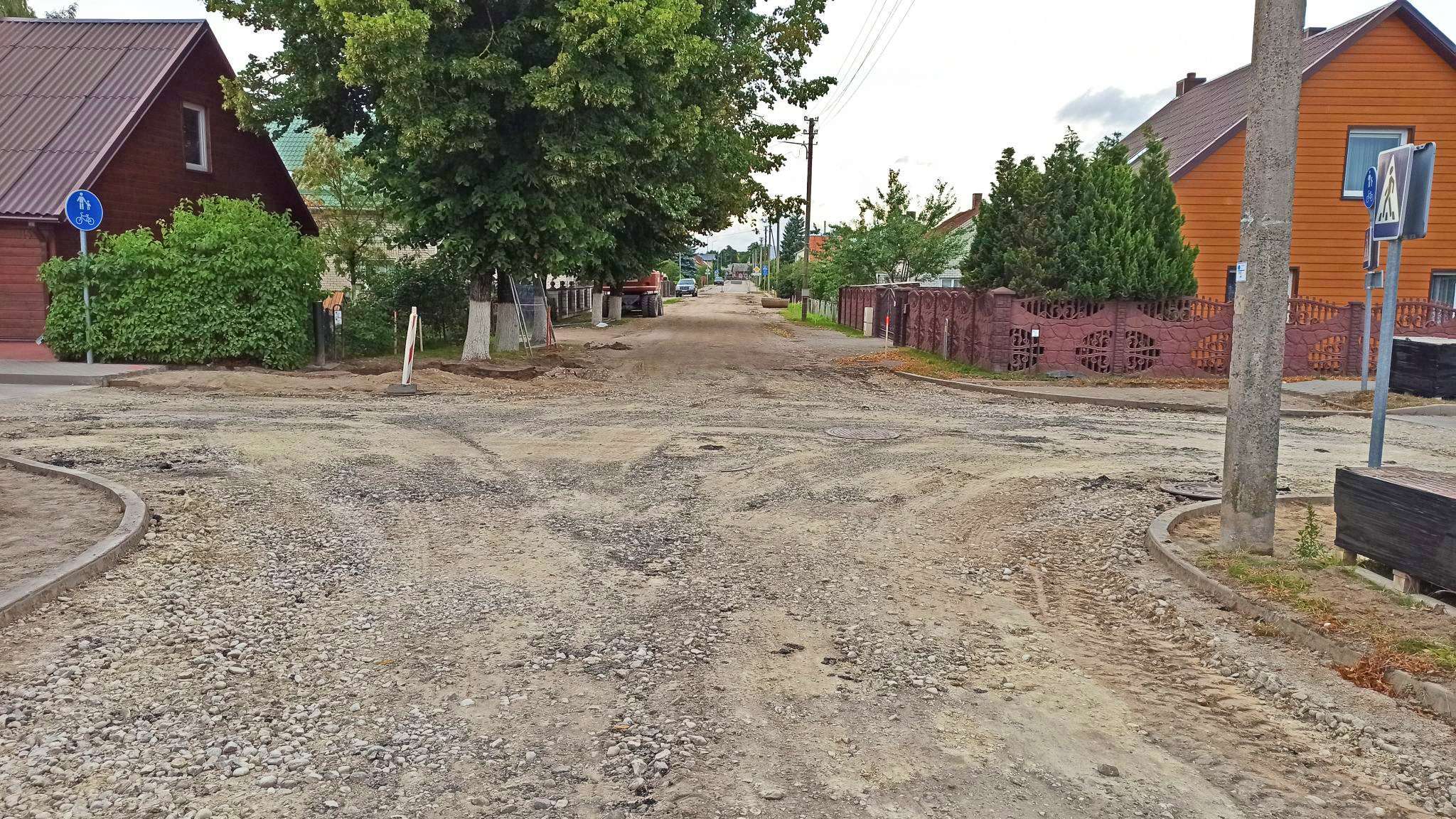 Daržų gatvės rekonstrukcijos darbai