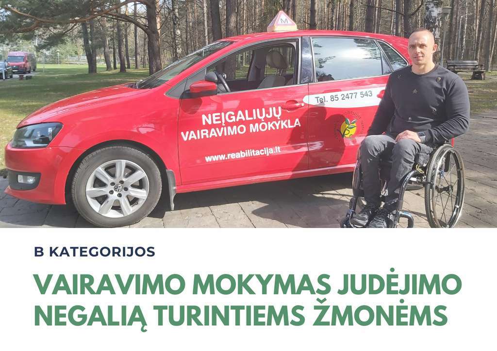 Vairavimo mokymas judėjimo negalią turintiems žmonėms