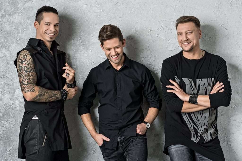 Česlovas Gabalis, Jeronimas Milius bei pianistas Feliksas Zakrevskis