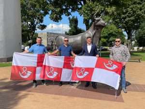 „Ryterna Modul Mototourism Rally“ dalyviai ir Tauragės rajono meras