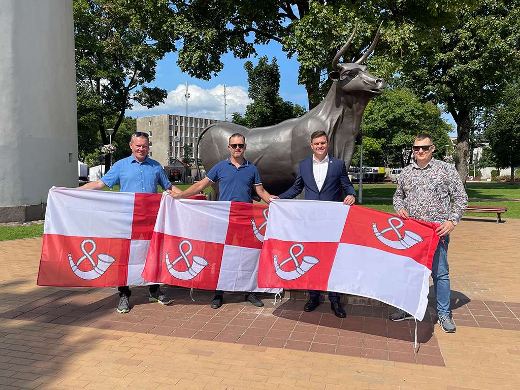 „Ryterna Modul Mototourism Rally“ dalyviai ir Tauragės rajono meras