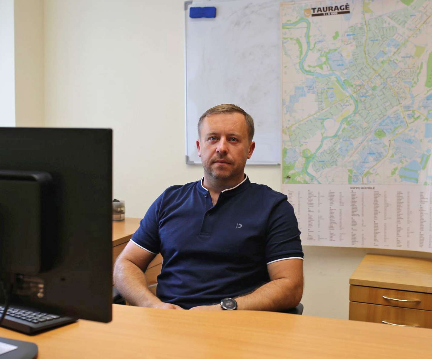 Architektūros ir geodezijos skyriaus vedėjas - T. Lukoševičius
