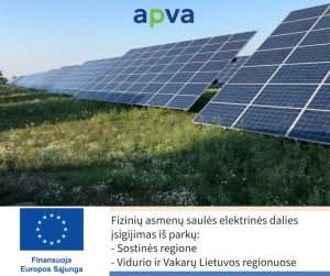APVA kvietimas paraiškoms teikti