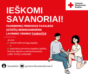 Raudonasis Kryžius ieško savanorių Tauragėje