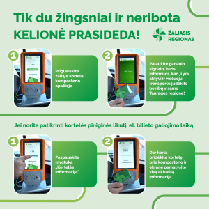 Elektroninio bilieto naudojimo instrukcija