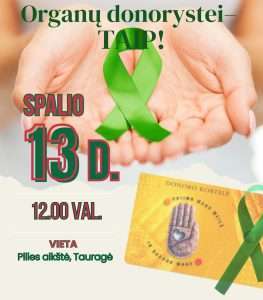 Organų donorystės dienos minėjimas