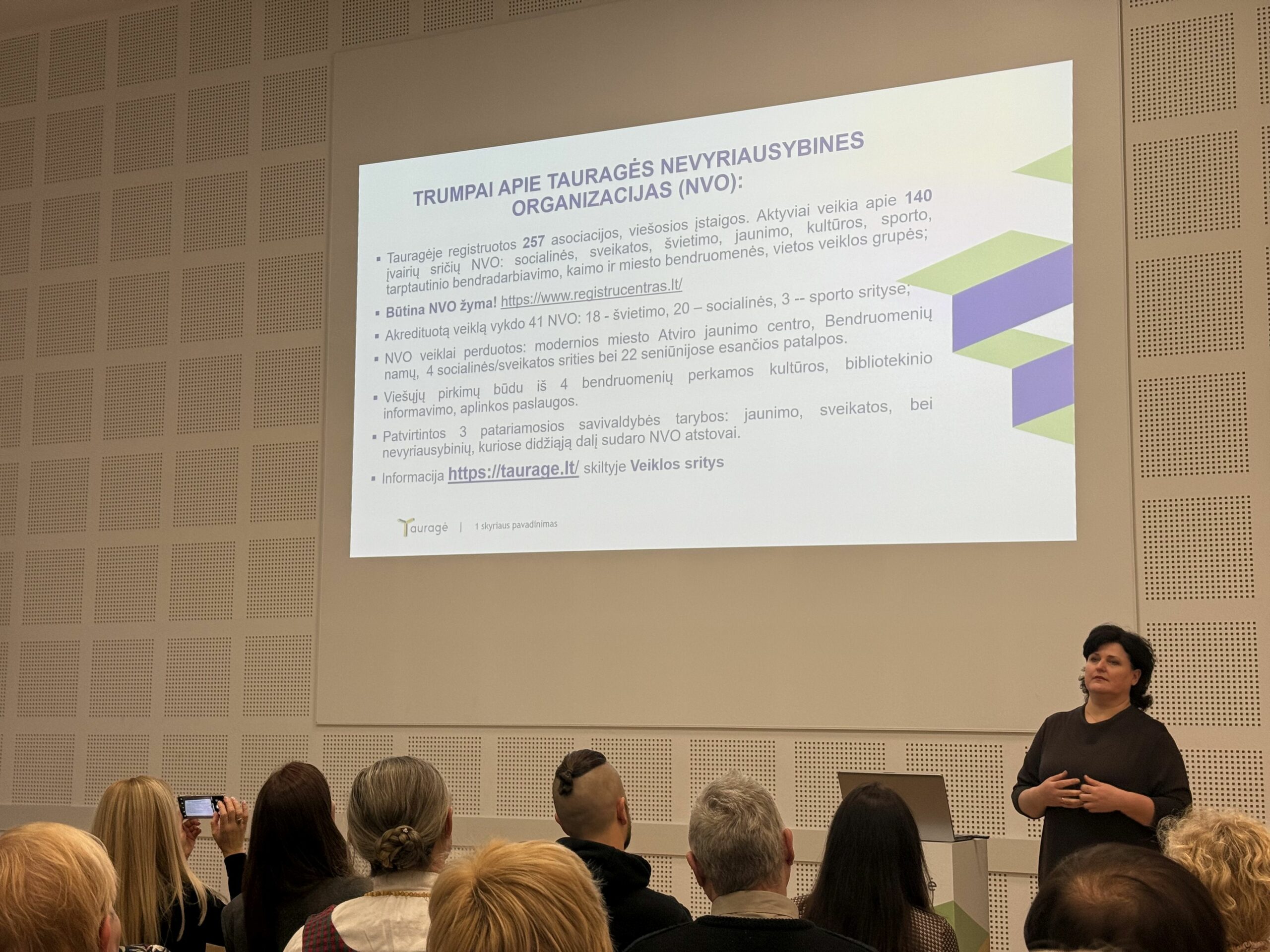 Pristatytos savivaldybės administracijos programas, programas/priemones, į kurias projektus gali teikti nevyriausybinės organizacijos