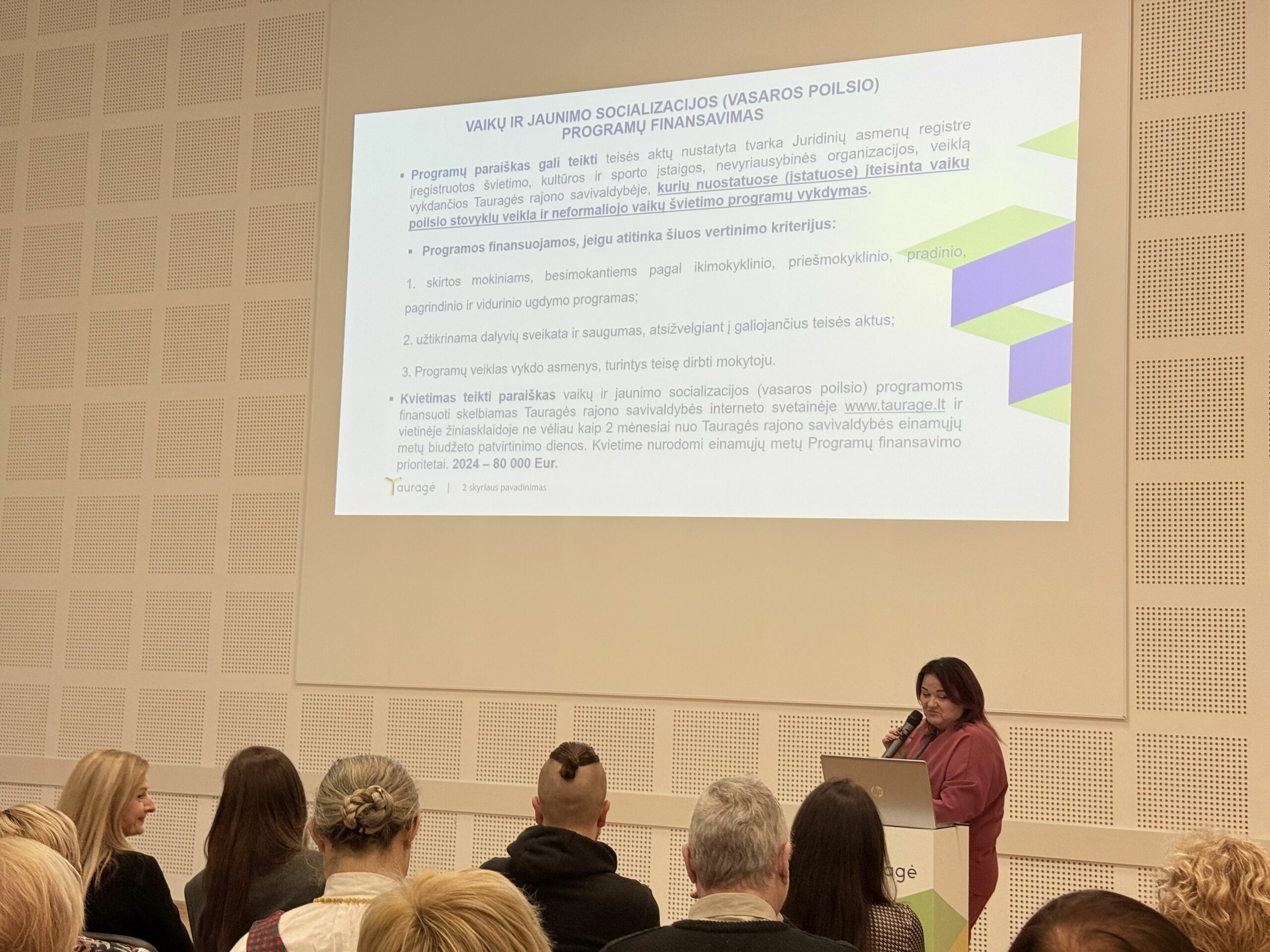 Pristatytos savivaldybės administracijos programas, programas/priemones, į kurias projektus gali teikti nevyriausybinės organizacijos