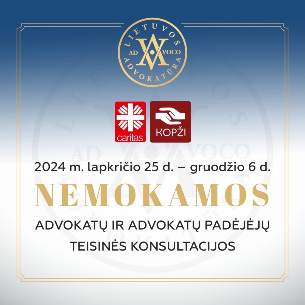 Informacija apie nemokamas teisines konsultacijas