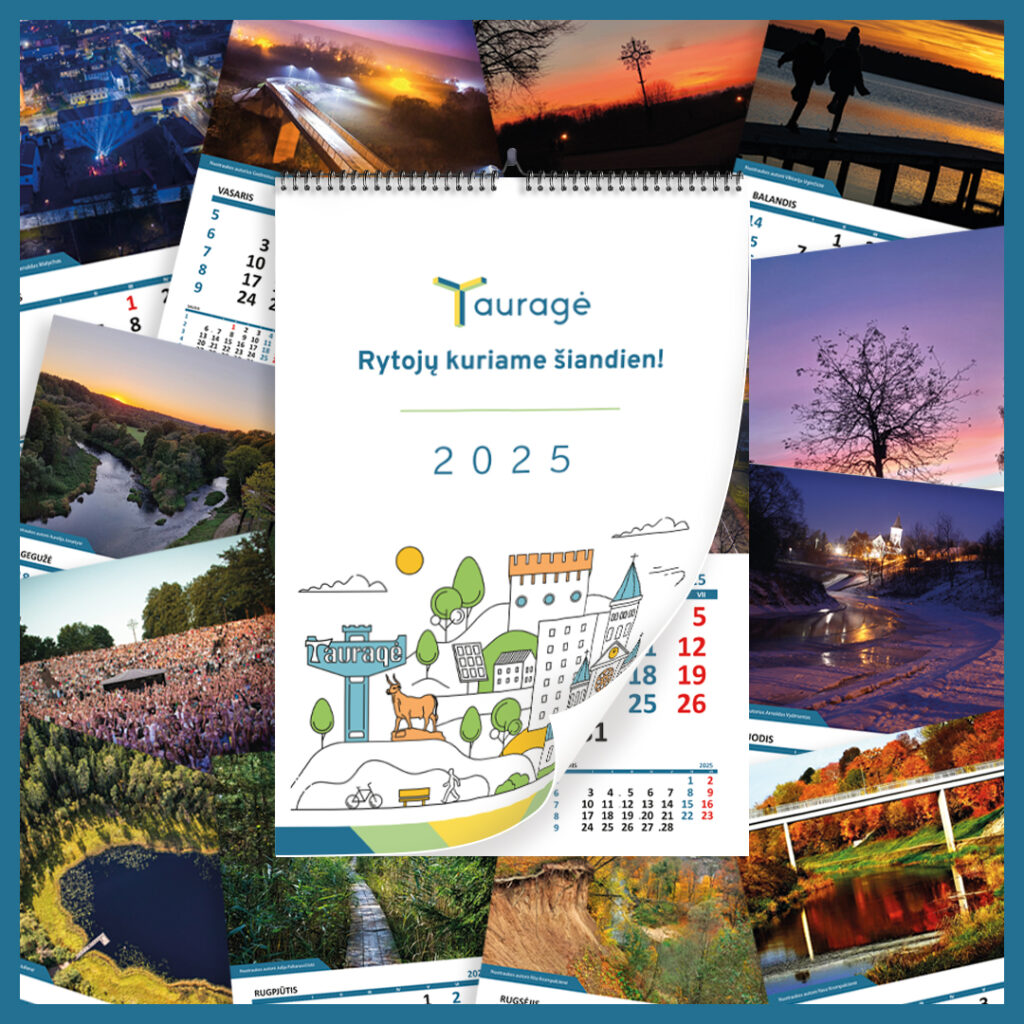 Tauragiškių kurtas 2025 metų kalendorius