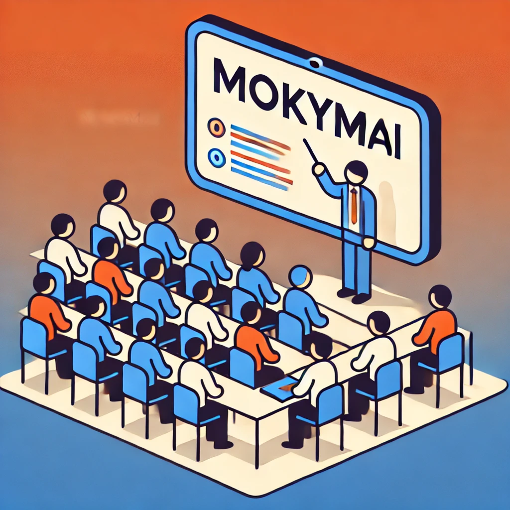 Iliustracija apie mokymus