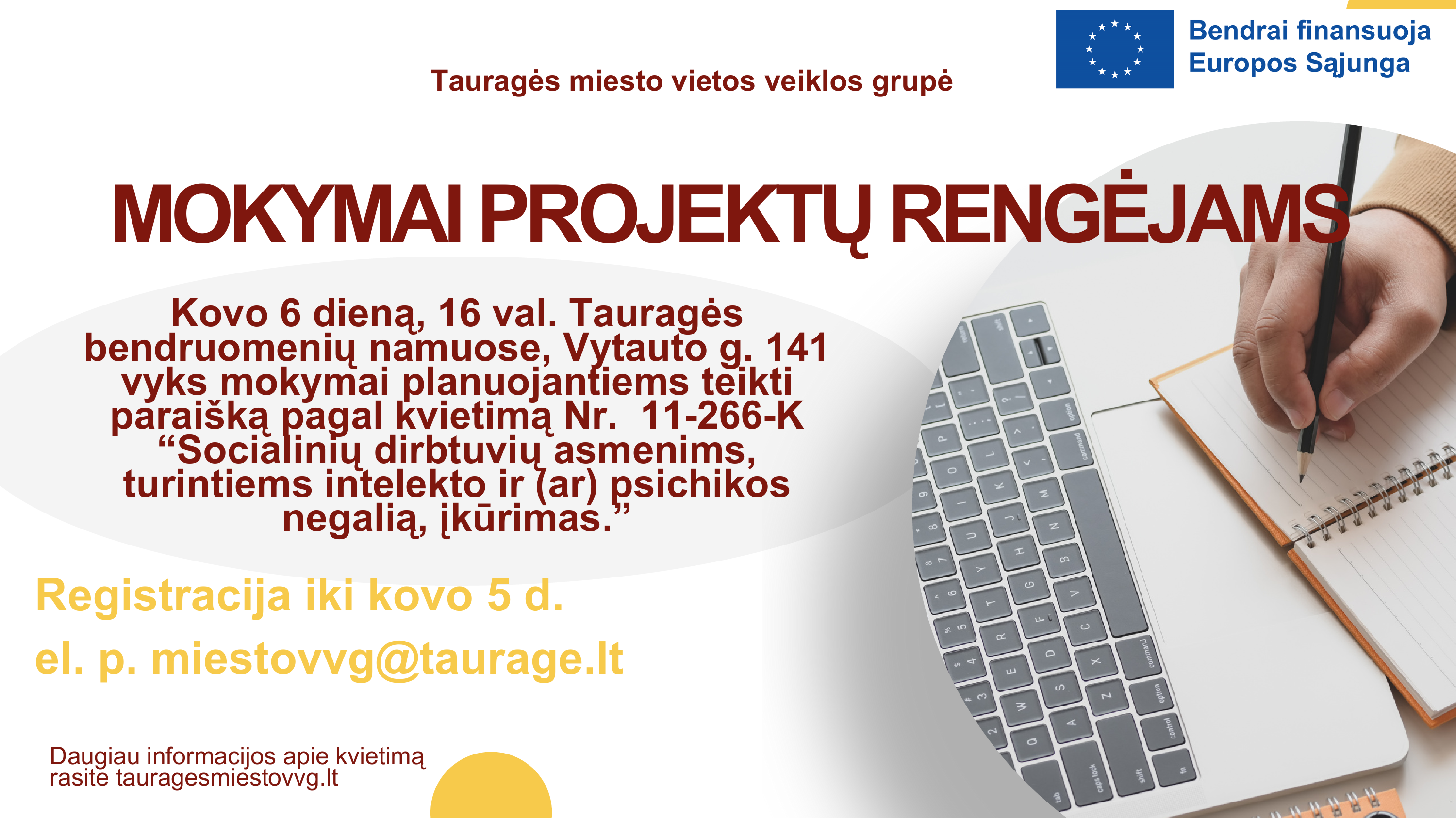 Informacija apie mokymus