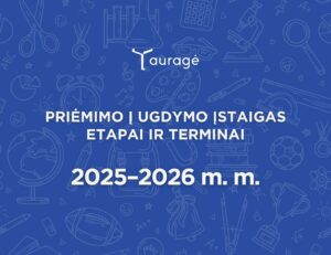Informacija apie priėmimo į ugdymo įstaigas etapus ir terminus