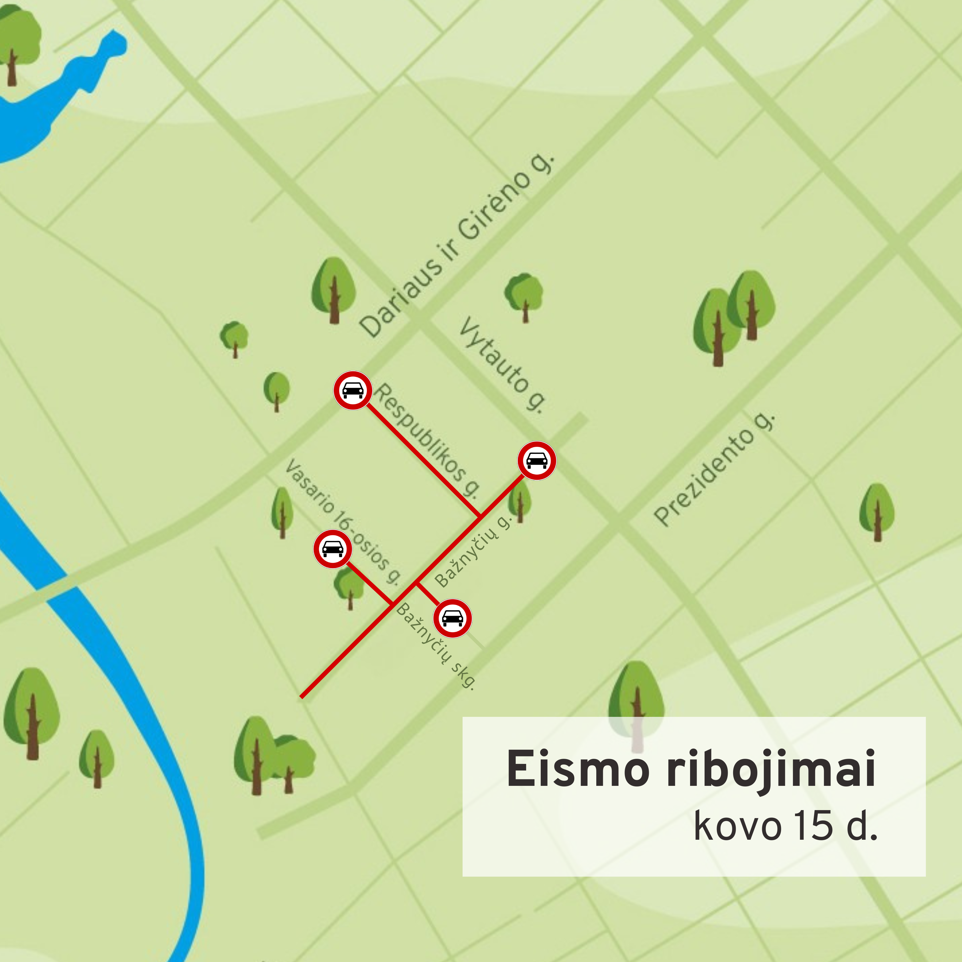 Eismo ribojimai mugės metu