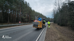 Kelininkai ženklina kelią