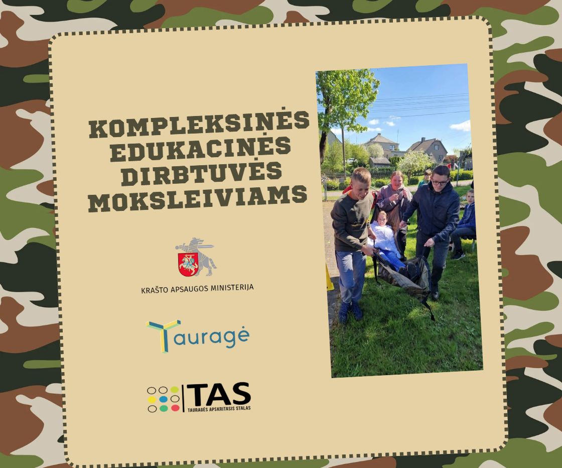 Kompleksinės edukacinės dirbtuvėms moksleiviams